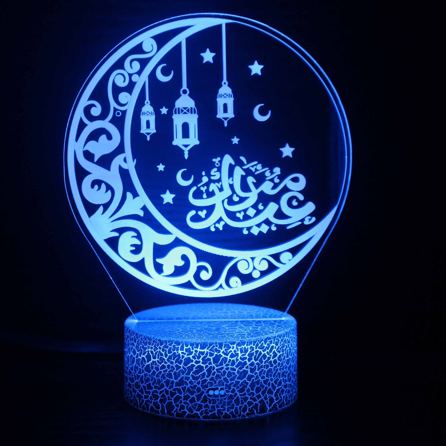 3D LED Colorful Night Lamp with Remote Control