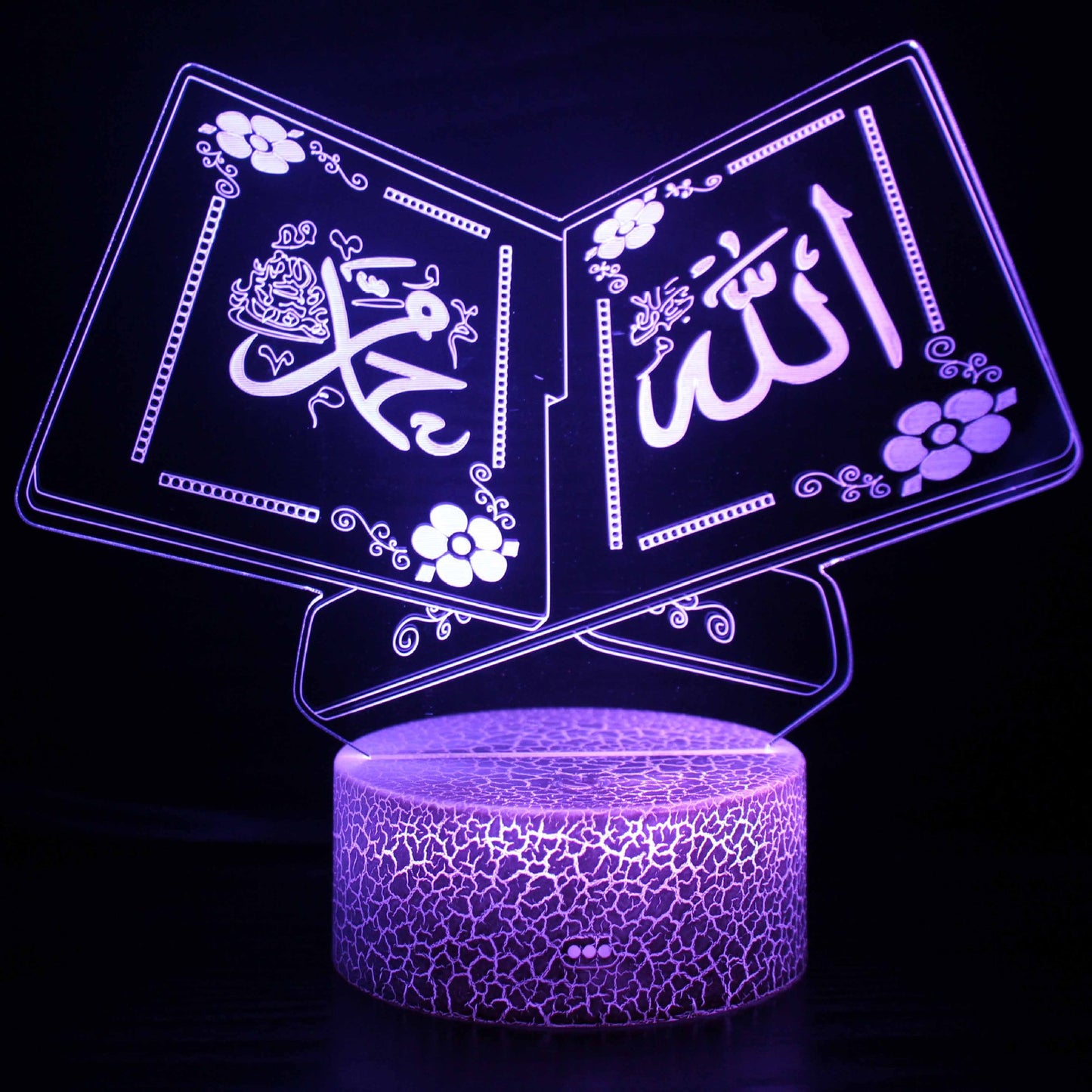 3D LED Colorful Night Lamp with Remote Control