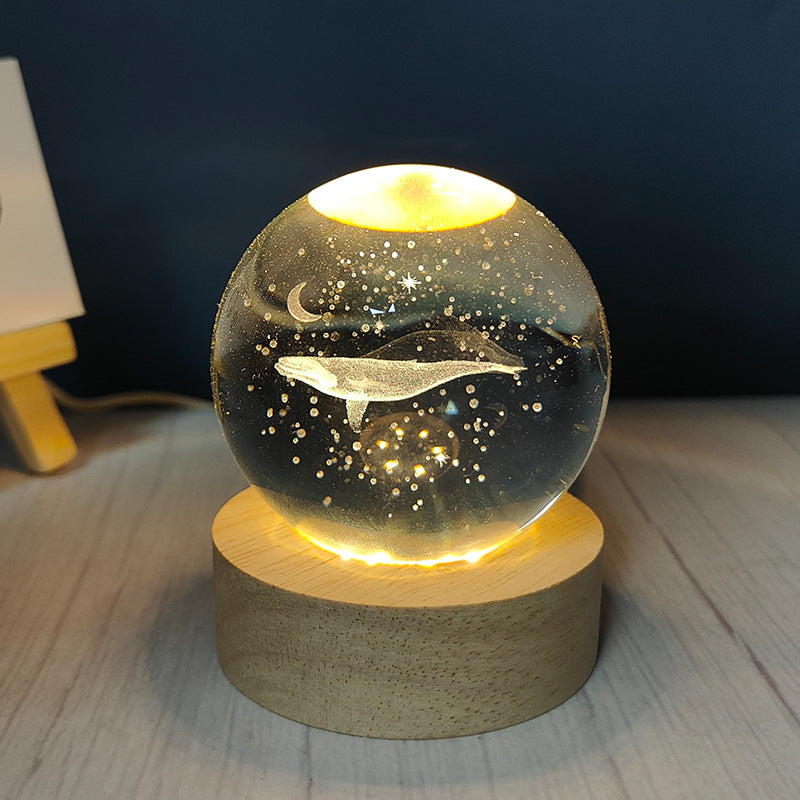 USB Crystal Ball Night Light