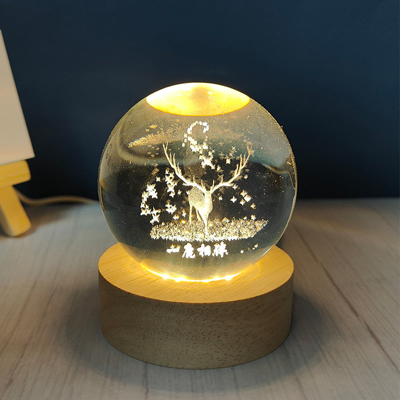 USB Crystal Ball Night Light