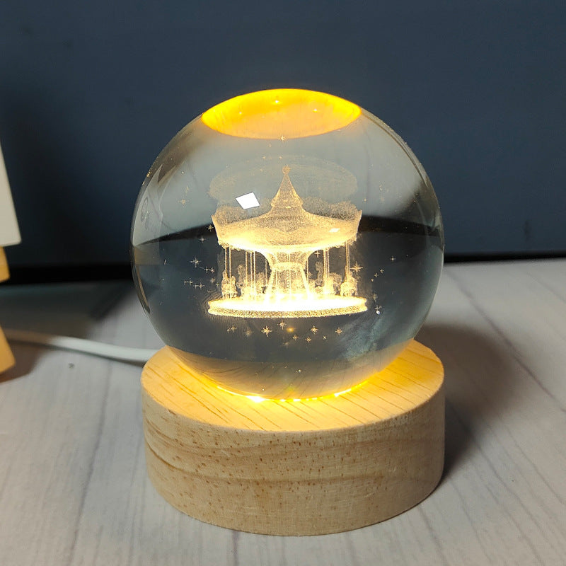 USB Crystal Ball Night Light