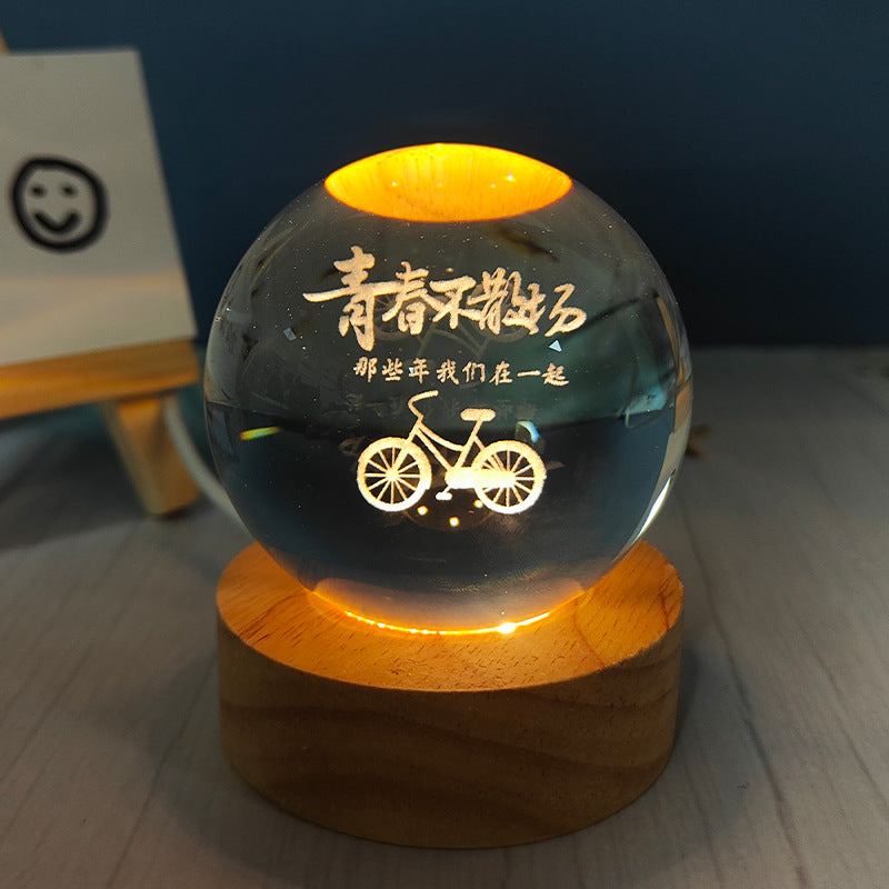 USB Crystal Ball Night Light