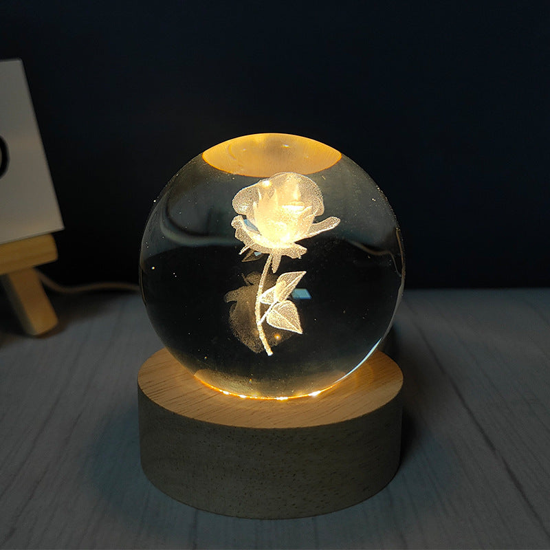 USB Crystal Ball Night Light