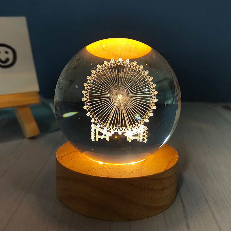 USB Crystal Ball Night Light