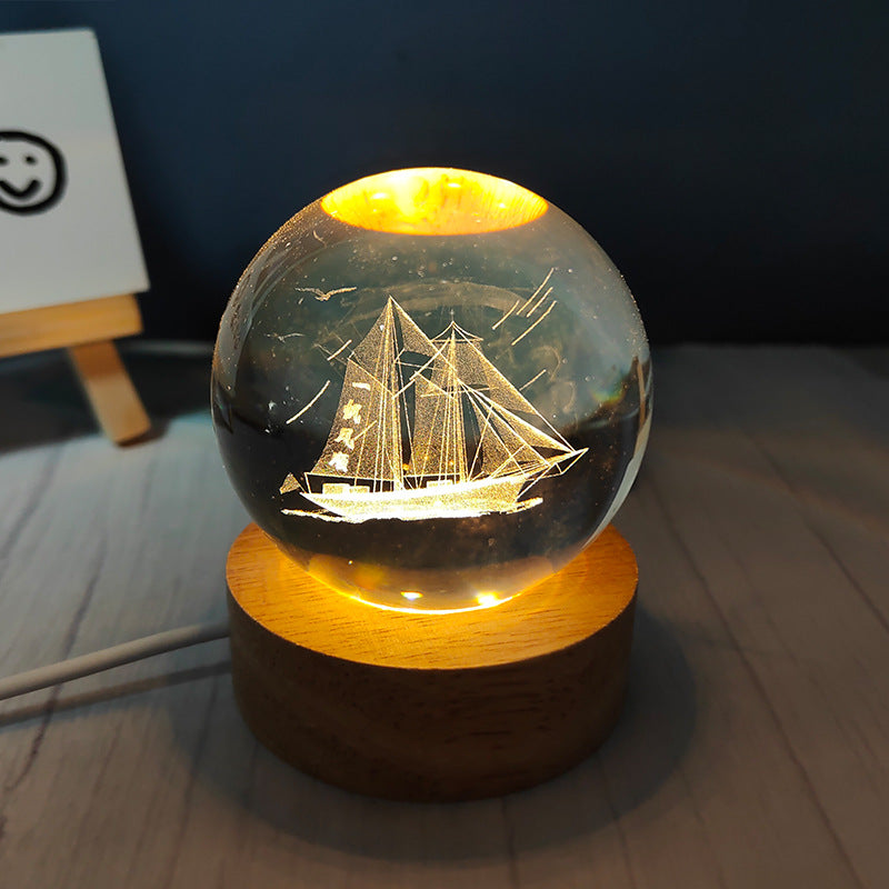 USB Crystal Ball Night Light