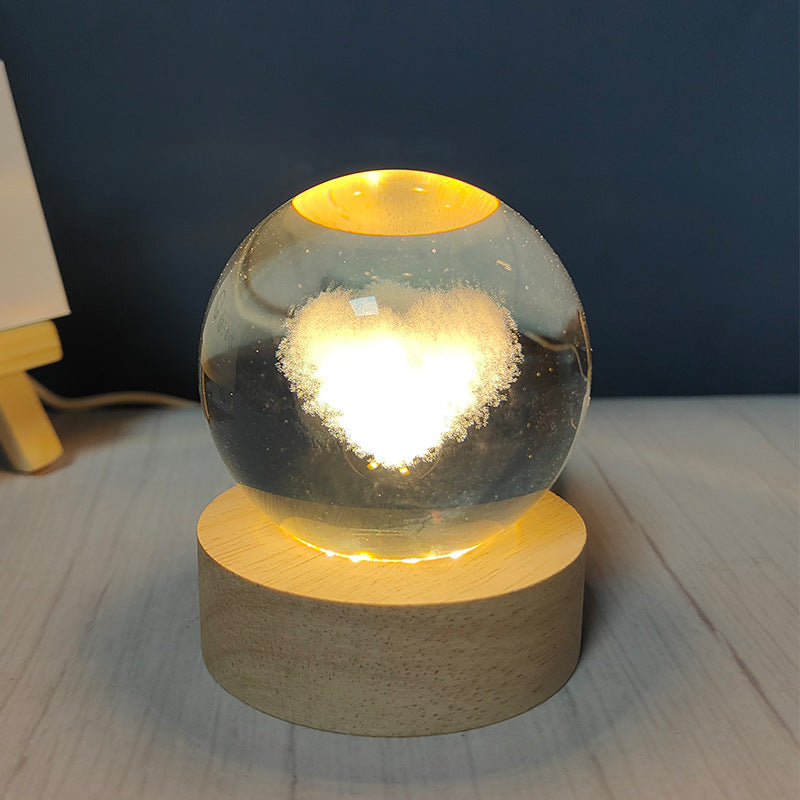 USB Crystal Ball Night Light