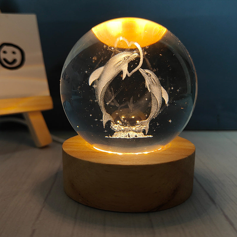 USB Crystal Ball Night Light