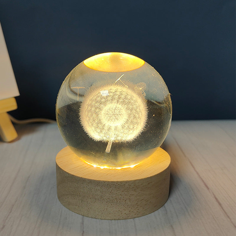 USB Crystal Ball Night Light