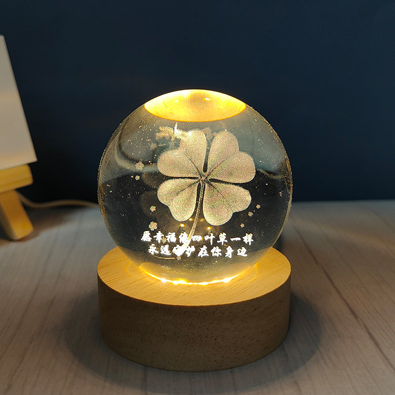 USB Crystal Ball Night Light