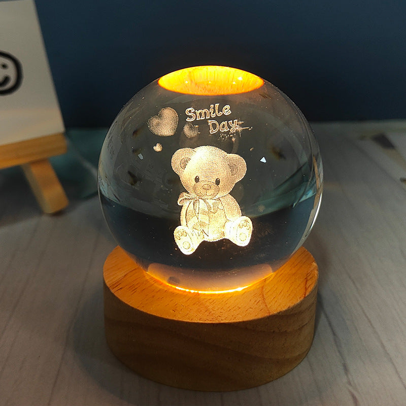 USB Crystal Ball Night Light