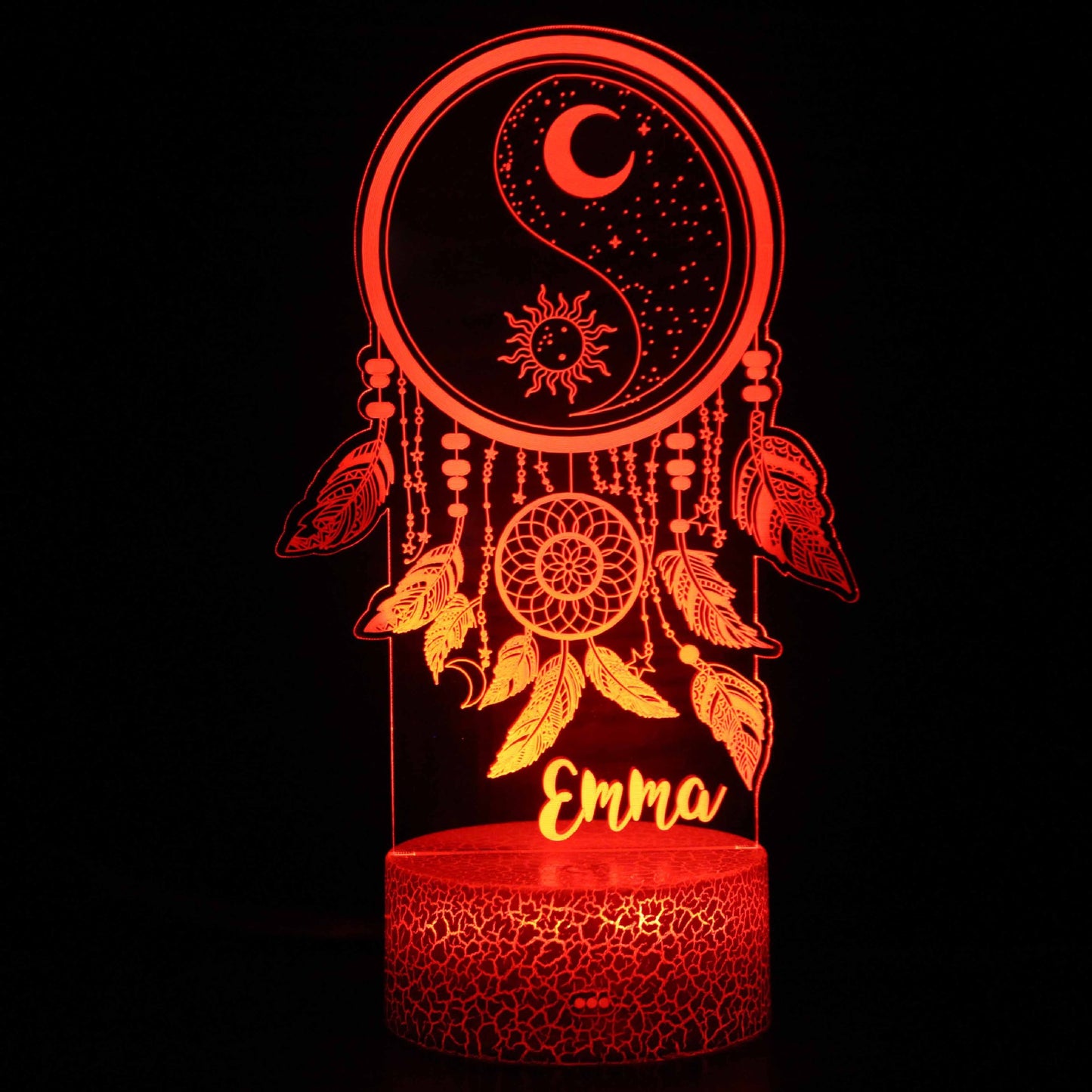 3D LED Colorful Night Lamp with Remote Control