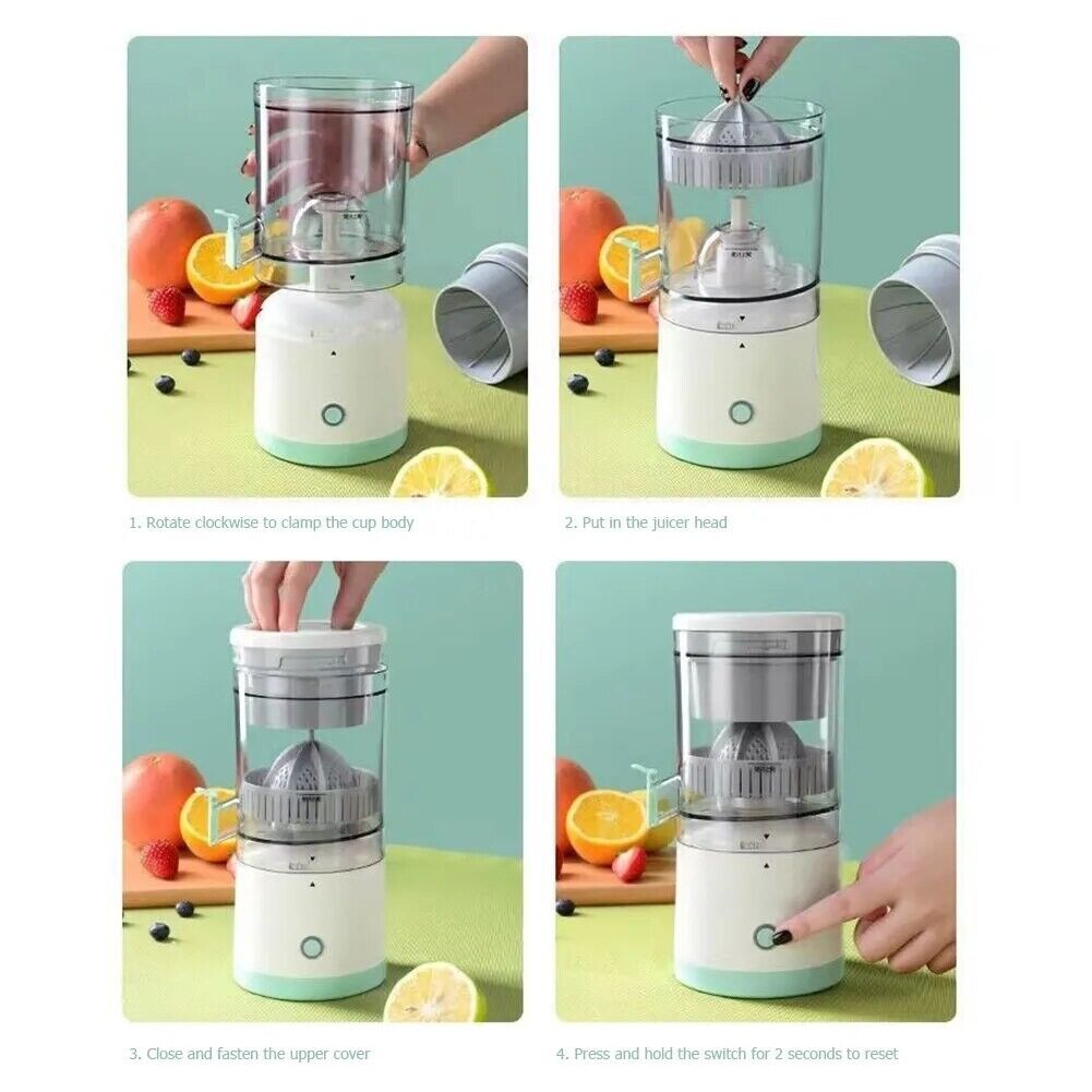 Portable Electric Fruit Juicer Squeezer